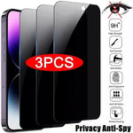 Shop best 3 - PCS Anti - Spy Privacy Tempered Glass iPhone Screen Protector at YOLO Yard