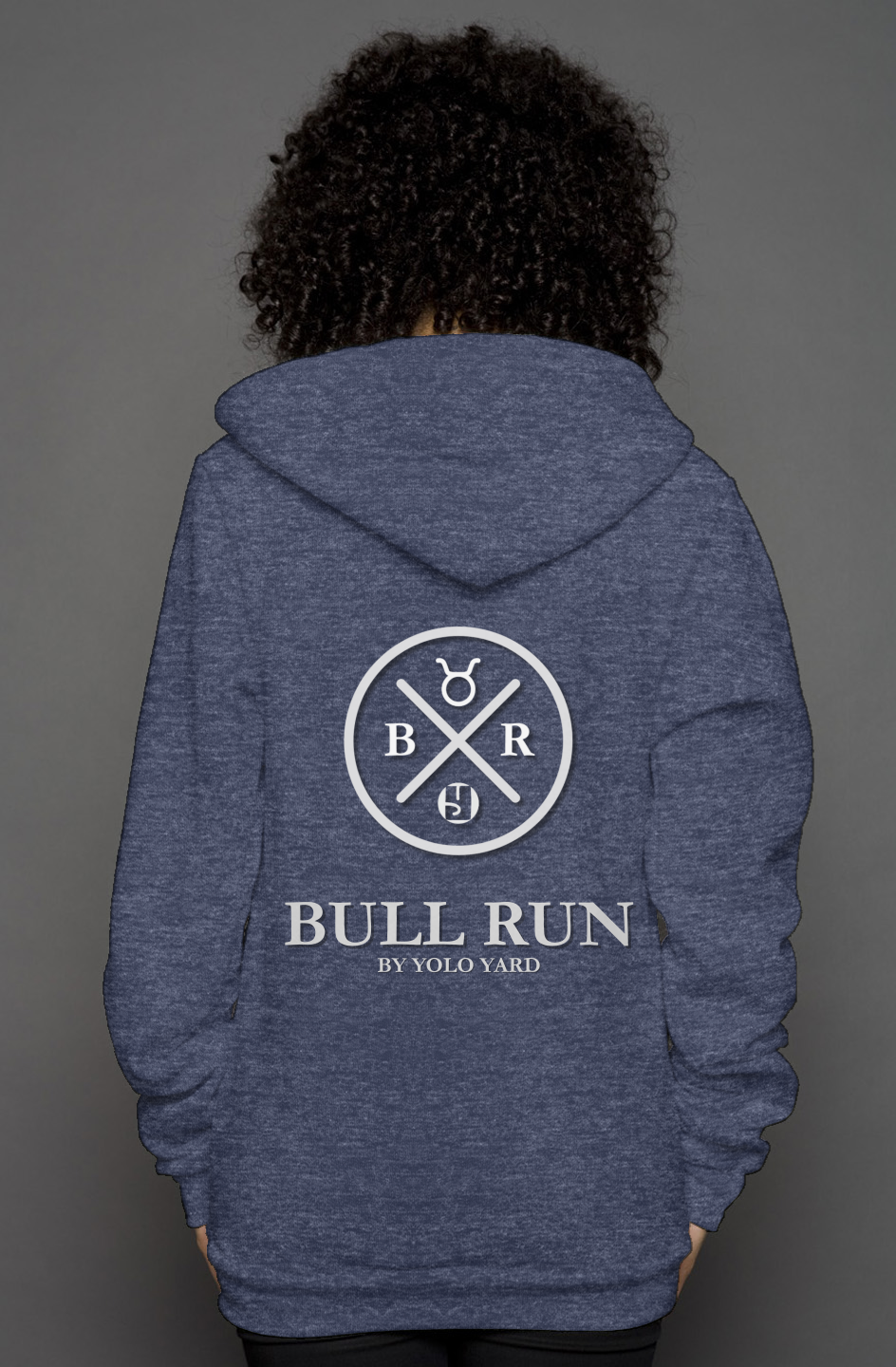 BULL RUN by YOLO Yard unisex zip hoody