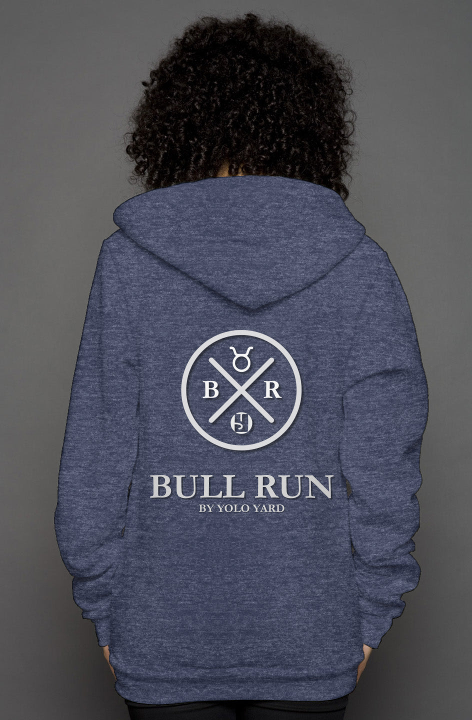 BULL RUN by YOLO Yard unisex zip hoody