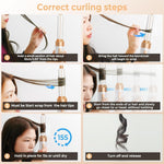 Step-by-step guide for correct curling using Magic Styler Pro 7-in-1 hair dryer brush for perfect curls every time.