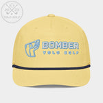 Shop best "Bomber" Golf Rope Cap (White Teal Embroidery) at YOLO Yard