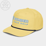 Shop best "Bomber" Golf Rope Cap (White Teal Embroidery) at YOLO Yard