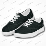 Edgewalker 2 black canvas sneakers with white soles and breathable lining, perfect for casual and athleisure looks.