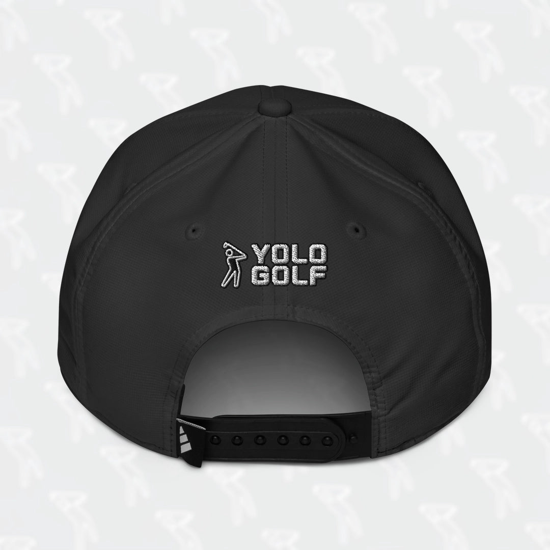 YOLO-Chicago Flag adidas Performance Cap in black featuring an embroidered Chicago Flag design with