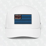 YOLO-Chicago Flag adidas Performance Cap in white featuring an embroidered Chicago Flag design with 