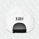 White YOLO Golf-USA Flag adidas Performance Cap's back view with 