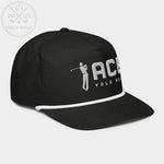 Shop best "Ace" Golf Rope Cap (Silver/Black Embroidery) at YOLO Yard