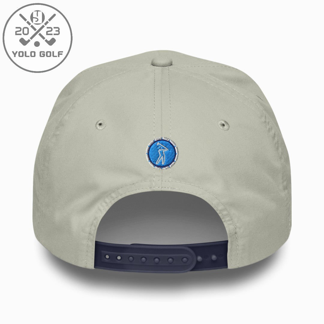 Shop best "Ace" Golf Rope Cap (White Teal Embroidery) at YOLO Yard