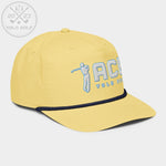 Shop best "Ace" Golf Rope Cap (White Teal Embroidery) at YOLO Yard