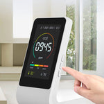 Air Quality Monitor: In-fared 3-in-1 Particle Counter | Carbon Dioxide Detector | Temperature & Humidity Readings YOLO Yard