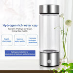 Hydrogen-rich water cup with rapid electrolysis, improving water quality and producing hydrogen in 3 minutes.