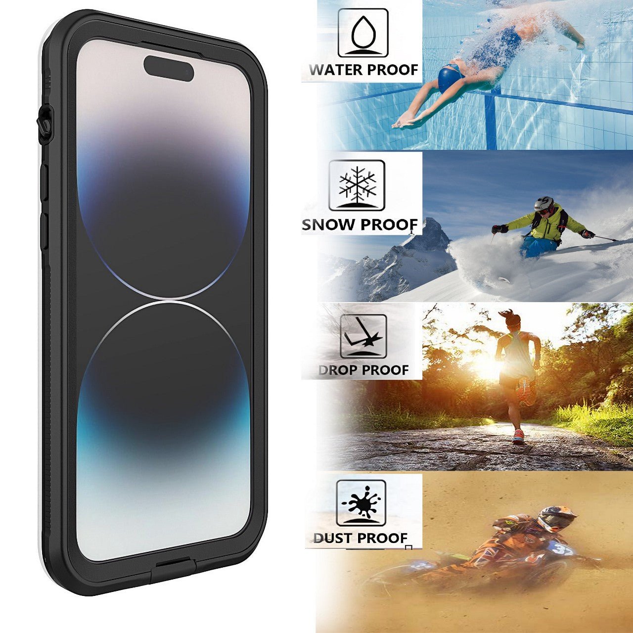 Shop best AquaShield Pro: IP68 Waterproof MagSafe iPhone Case | Full Enclosure at YOLO Yard