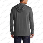 Gray Tri-Blend Moisture-Wicking Long Sleeve Hoodie from 