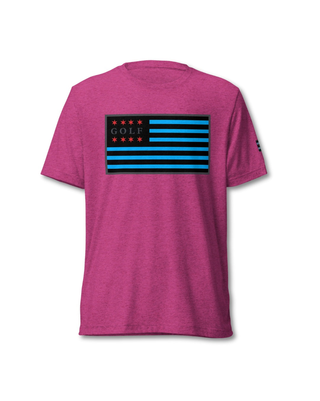 Tri-Blend Moisture-Wicking T-Shirt | YOLO Golf Stars-Stripes Flag