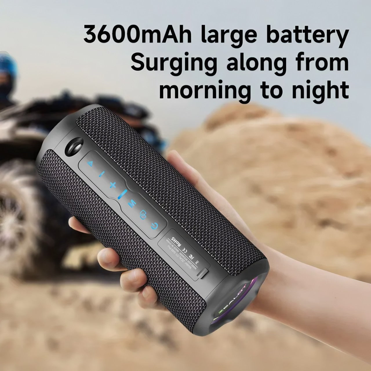 Portable Bluetooth Speaker Powerful Sound Box Bass Boost IPX6 Waterproof Dual Pairing 2x20W trending Audio YOLO Yard