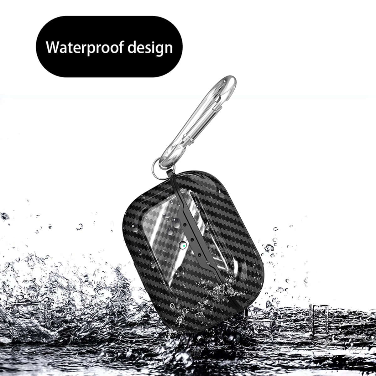 Carbon Fiber Bluetooth AirPod Case Shell | Waterproof | Anti - Drop | For AirPods 2 Pro 3 | 1mm Thick Outer Cover Bluetooth