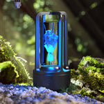 Creative 2-in-1 Audio Acrylic Crystal Lamp | Bluetooth Speaker | Touch Night Light Lamp - YOLO Yard Lighting audio great gift