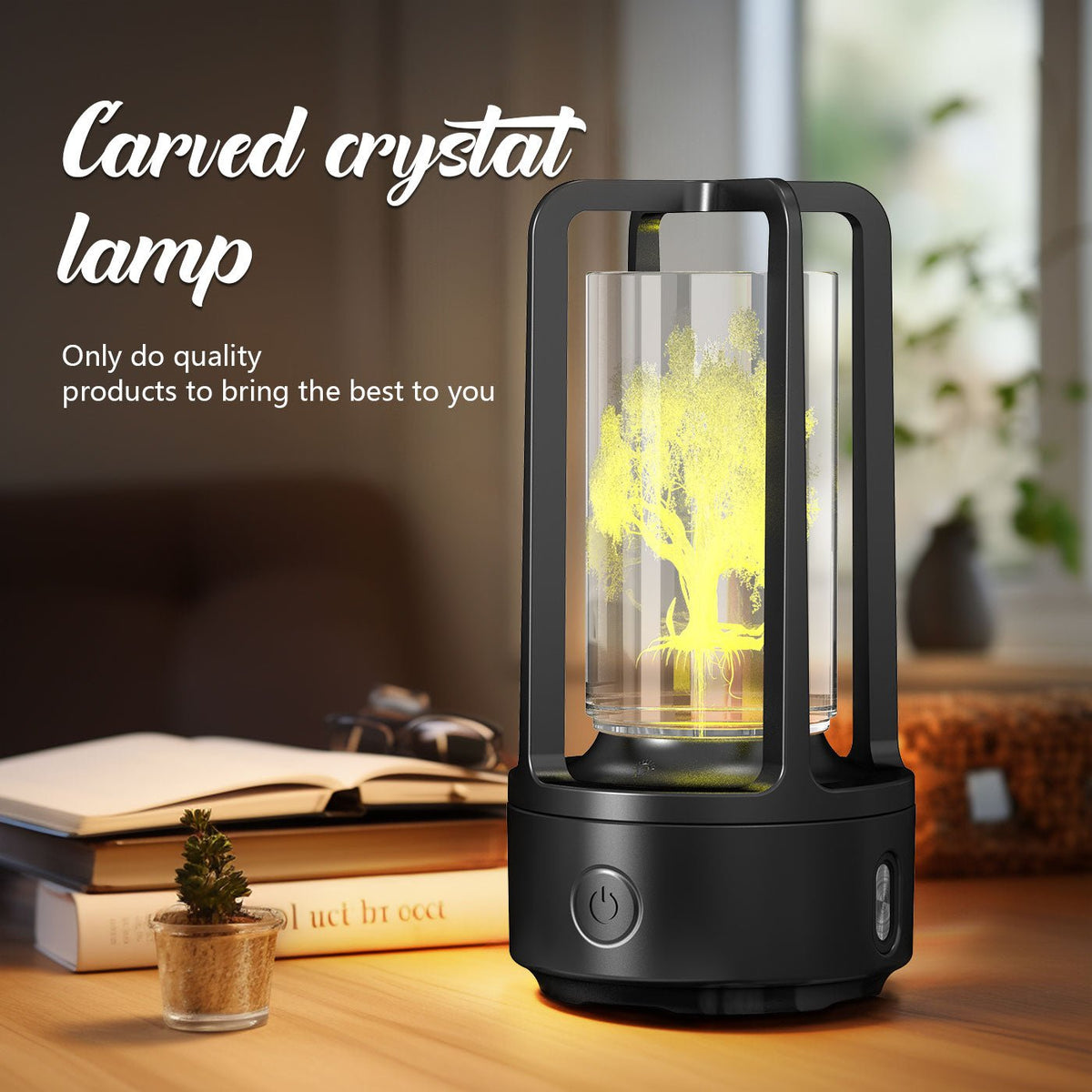 Creative 2-in-1 Audio Acrylic Crystal Lamp | Bluetooth Speaker | Touch Night Light Lamp - YOLO Yard Lighting audio great gift