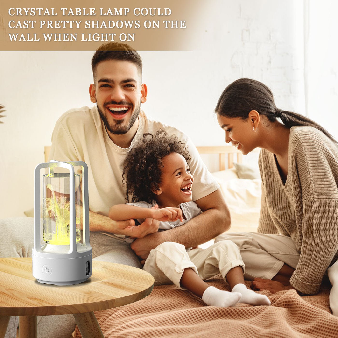 Creative 2-in-1 Audio Acrylic Crystal Lamp | Bluetooth Speaker | Touch Night Light Lamp - YOLO Yard Lighting audio great gift