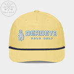 Shop best "Deadeye" Golf Rope Cap (White Teal Embroidery) at YOLO Yard