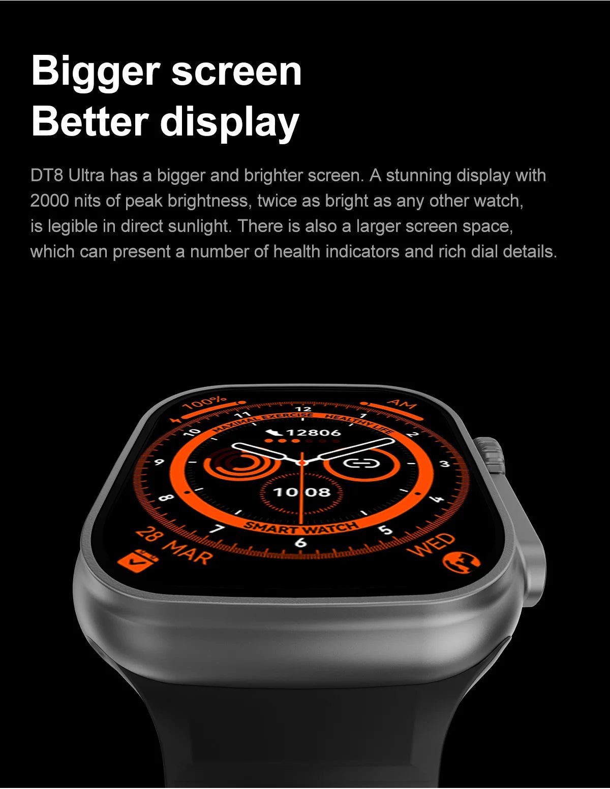 2.0inch(50mm) Smart Watch Titanium Alloy Atmospheric Pressure NFC Door Unlocking Health Monitor IP68 trending YOLO Yard