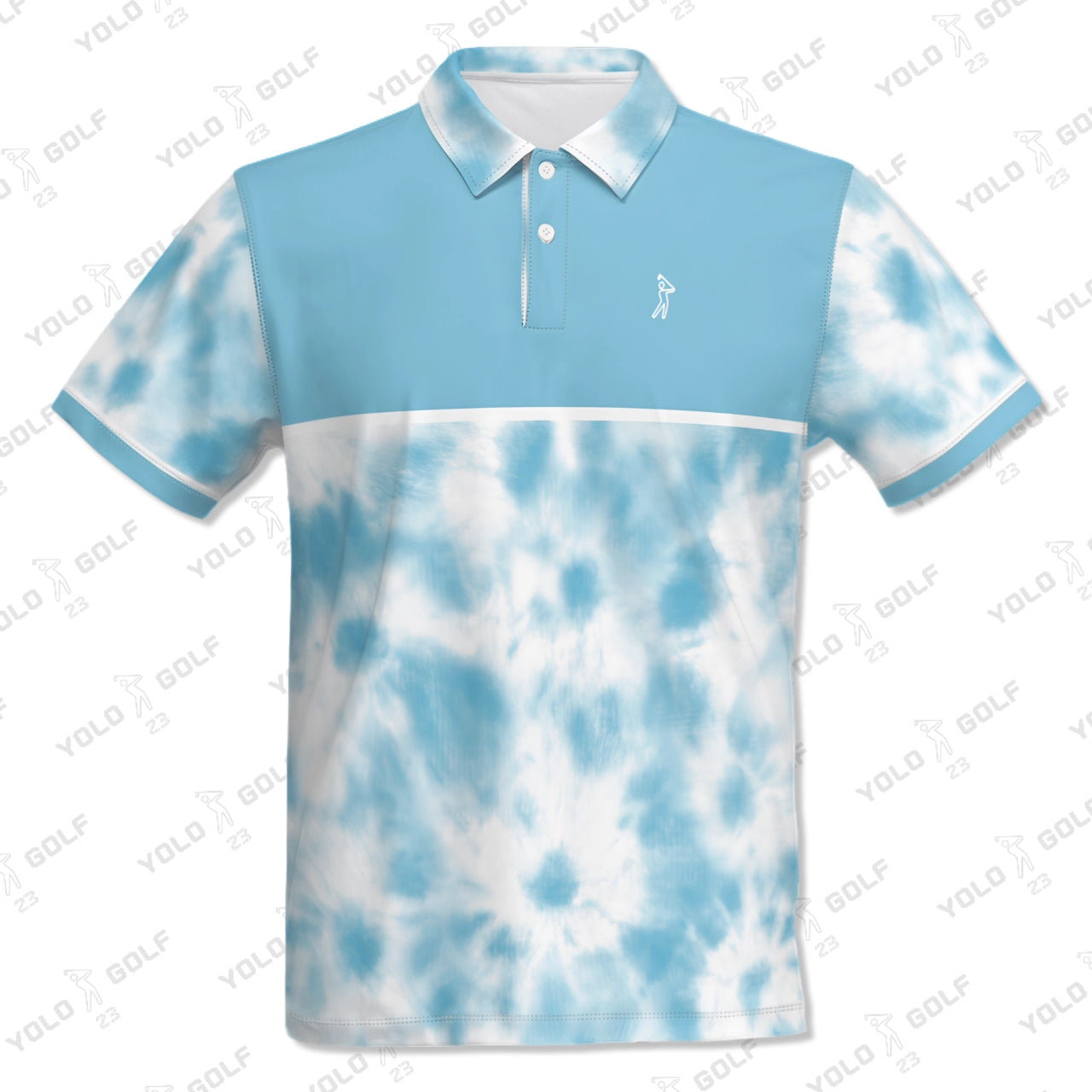 Ocean Mist Swingman Eco-Tee Polo Shirt | YOLO Golf Sportswear