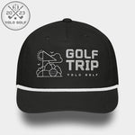 Shop best "Golf Trip" Rope Cap (Silver/Black Embroidery) at YOLO Yard