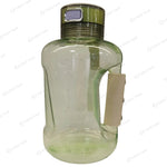 Green HydroBoost hydrogen water bottle with ergonomic handle, USB charging port, and 1.5L capacity.