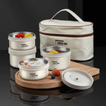 Leakproof 304 Stainless Steel Lunch Box Set | Insulated | Carrying Bag - YOLO Yard featured great gift Kitchen Tools