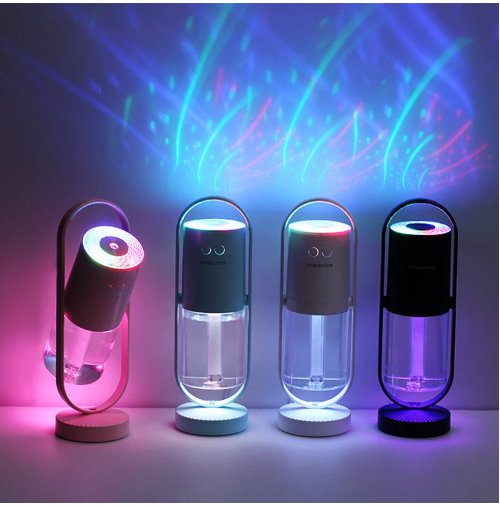 Magic Shadow USB Air Humidifier | Projection Night Lights | Ultrasonic Car Mist Maker | Mini Office Air Purifier - YOLO Yard