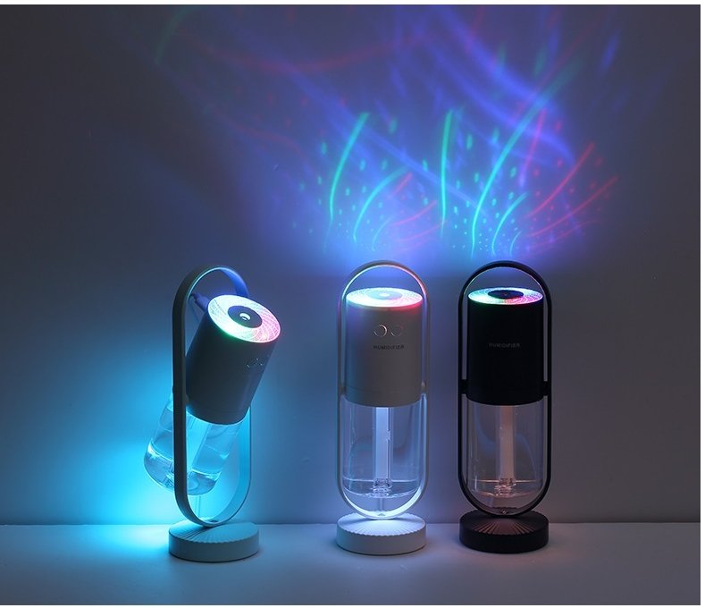 Magic Shadow USB Air Humidifier | Projection Night Lights | Ultrasonic Car Mist Maker | Mini Office Air Purifier - YOLO Yard