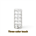 Nordic Crystal Lamp | LED Projector Display | Touch Dimming | Atmosphere Night Light | Home Bedroom Decor | USB trending YOLO