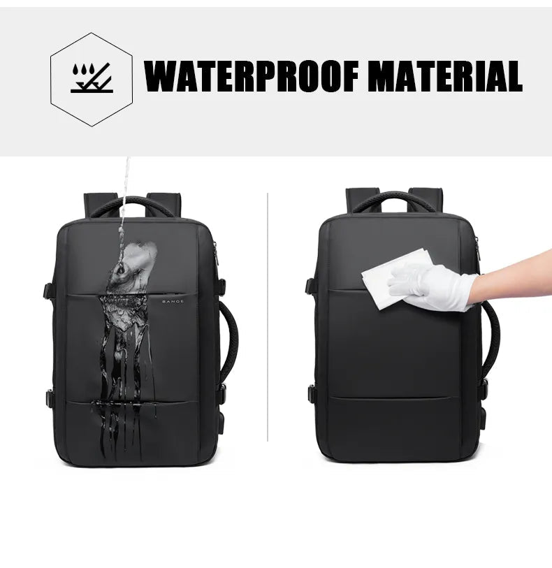 Premium Smart Travel Backpack | Anti-Theft | Waterproof | Expandable | USB Port - YOLO Yard backpack bestdeals computer bag