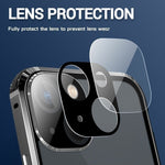 Lens protection feature of Privacy Guard iPhone case with tempered glass to prevent lens wear and scratches.