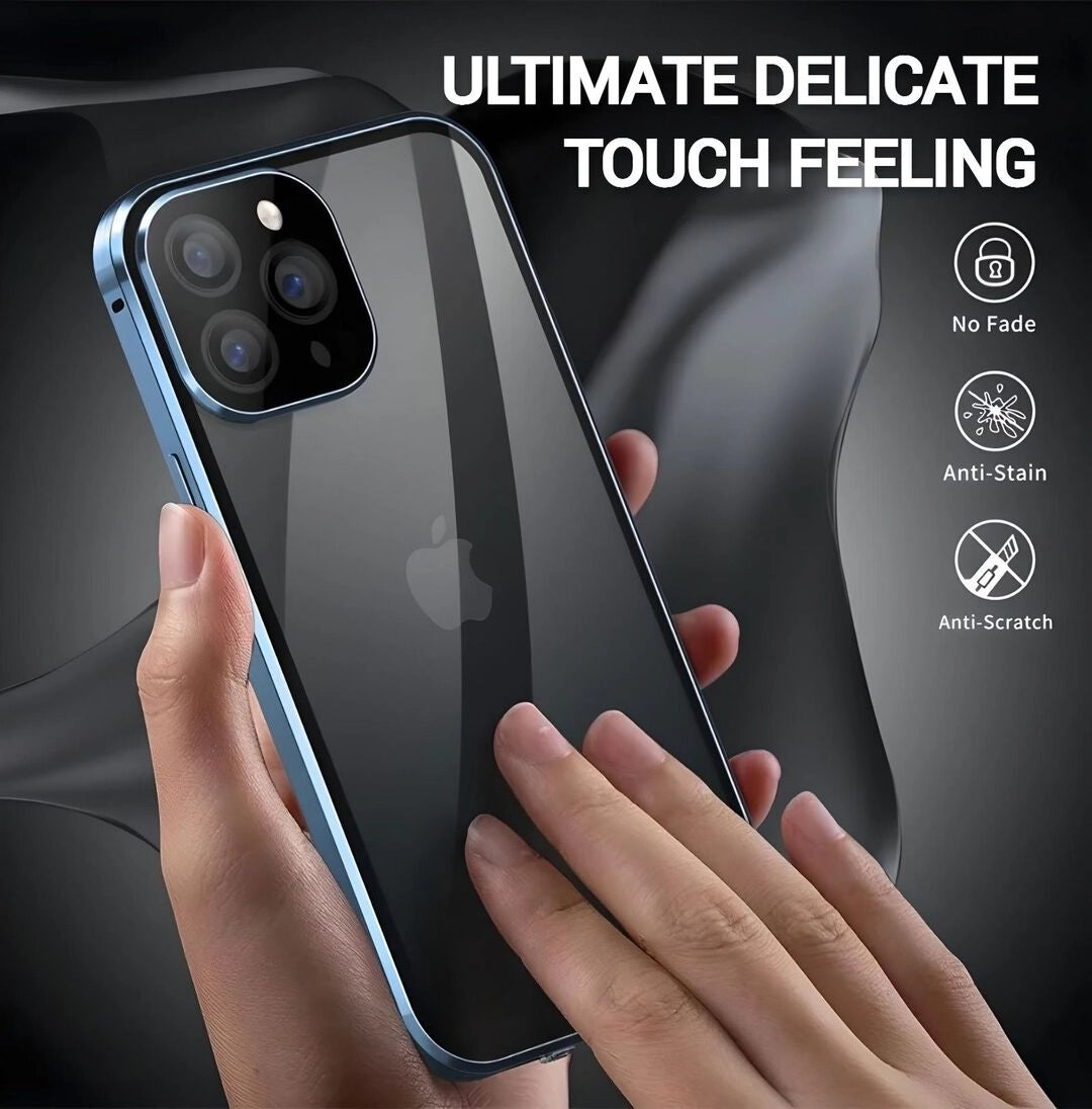 Privacy Guard 360 iPhone case with anti-scratch, anti-stain, and no-fade features for a delicate touch feeling.