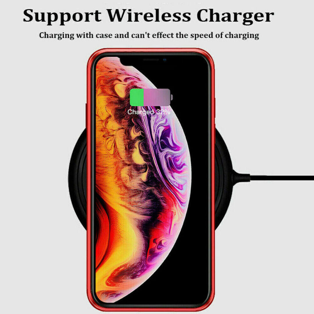 Wireless charging compatibility of the Privacy Guard 360 iPhone case, ensuring efficient charging without removing the case.