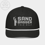 Shop best "Sandbagger" Embroidered Logo Contrast Rope Hat (Silver/Black) at YOLO Yard