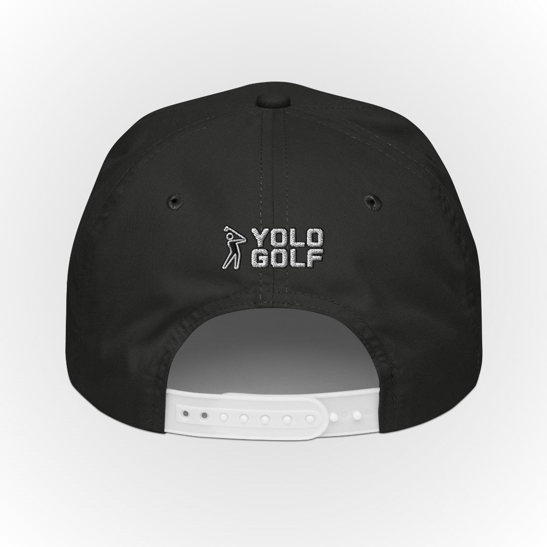 Shop best "Sandbagger" Embroidered Logo Contrast Rope Hat (Silver/Black) at YOLO Yard