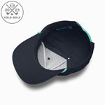 Shop best "Sandbagger" Embroidered Logo Contrast Rope Hat (Silver/Teal) at YOLO Yard