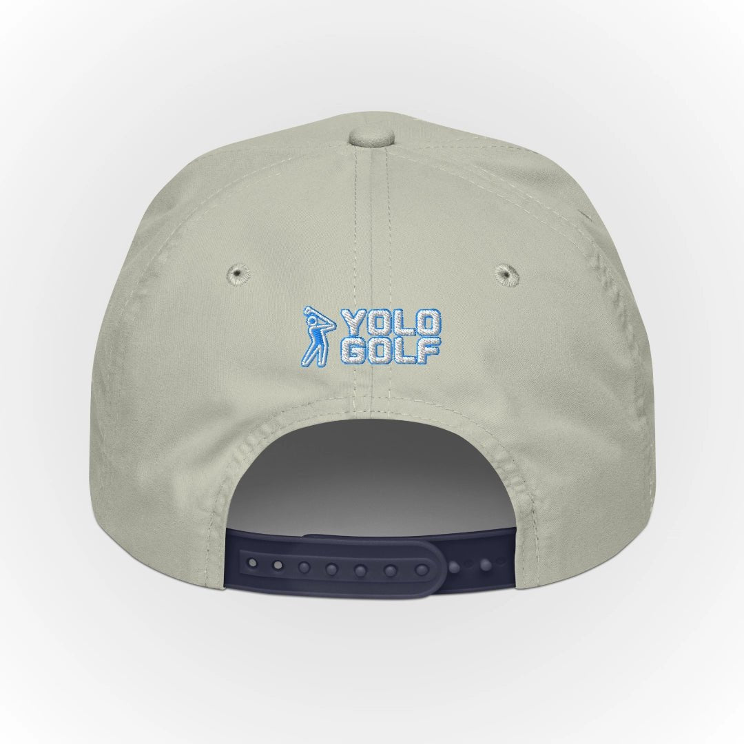 Shop best "Sandbagger" Embroidered Logo Contrast Rope Hat (Silver/Teal) at YOLO Yard