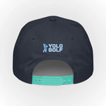 Shop best "Sandbagger" Embroidered Logo Contrast Rope Hat (Silver/Teal) at YOLO Yard