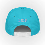 Shop best "Sandbagger" Embroidered Logo Contrast Rope Hat (Silver/Teal) at YOLO Yard