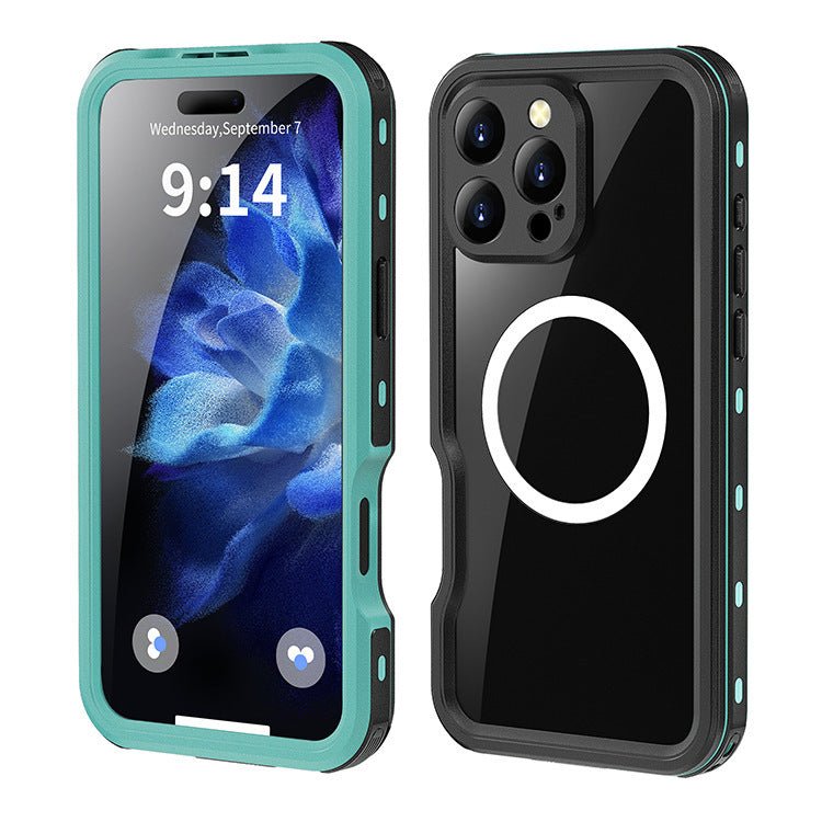 Shop DiveBox Elite 360: Full Enclosure MagSafe iPhone 16 Case | Waterproof IP68 Underwater Function on sale