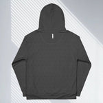 Back view of 'Swing23' charcoal hoodie from 