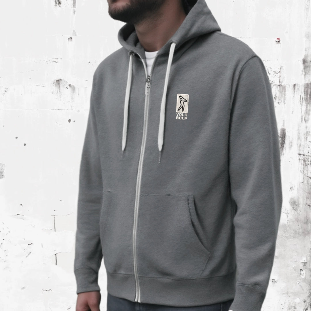 Shop best Swingman Heathered French Terry Full - Zip Hoodie at YOLO Yard