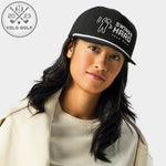 Shop best "Swings Hard" Golf Rope Cap (Silver/Black Embroidery) at YOLO Yard