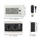 Shop VeFlow Air Booster Fan | Smart Register Vent | Airflow Auto - adjust | Remote on sale best Register Vent Booster YOLO