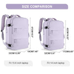 VoyagePro Waterproof Travel Backpack | Shoe Compartment | Anti-Theft Pockets | 37L + 30L - YOLO Yard anti-theft featured