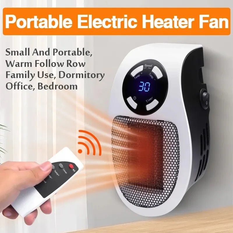 WarmEase Wall Radiator: 500W Remote Controlled - YOLO Yard Electric Heater Fan 500W Electric Heater great gift