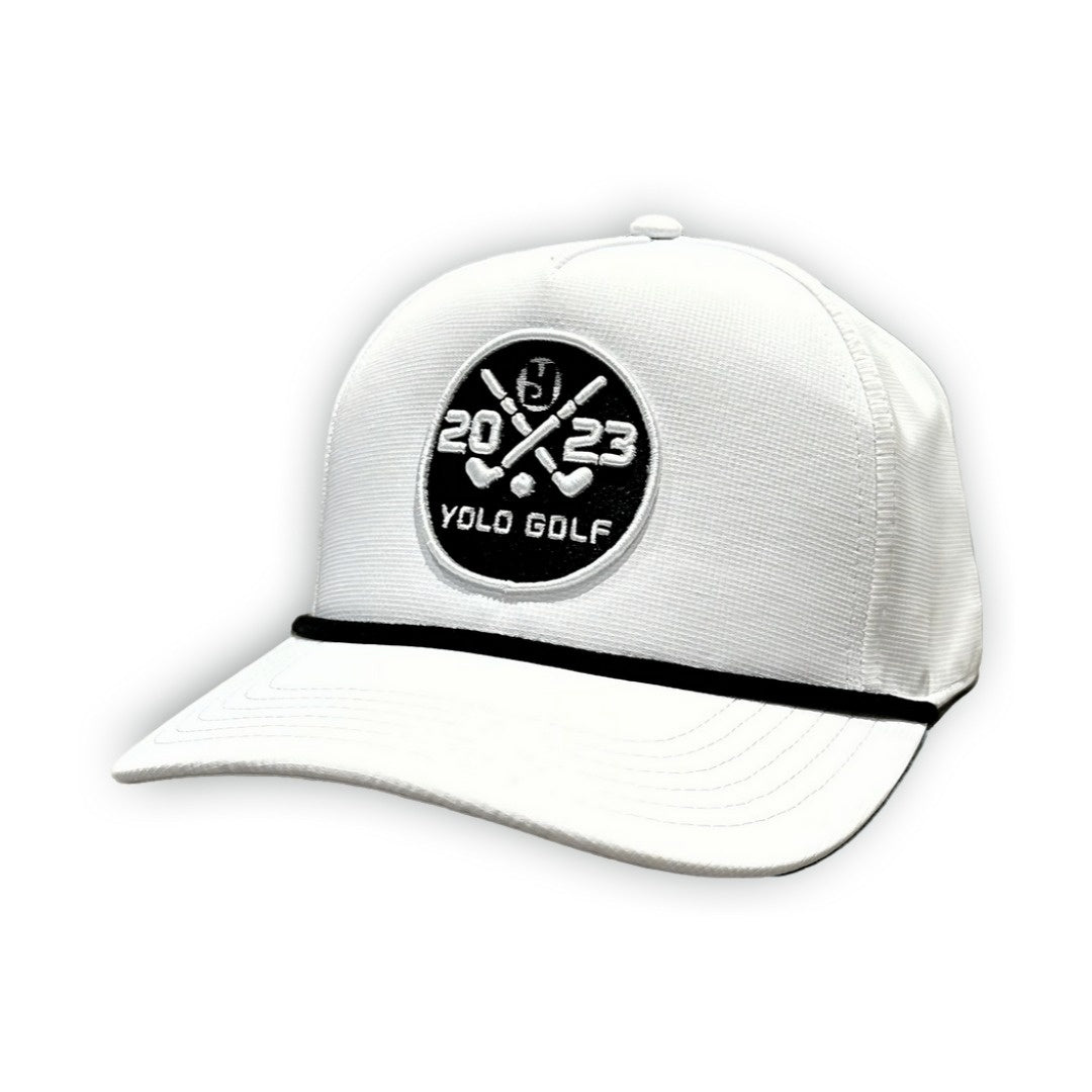 Shop best 3D Puff Circle Logo PERFORMANCE Rope Cap at YOLO Yard